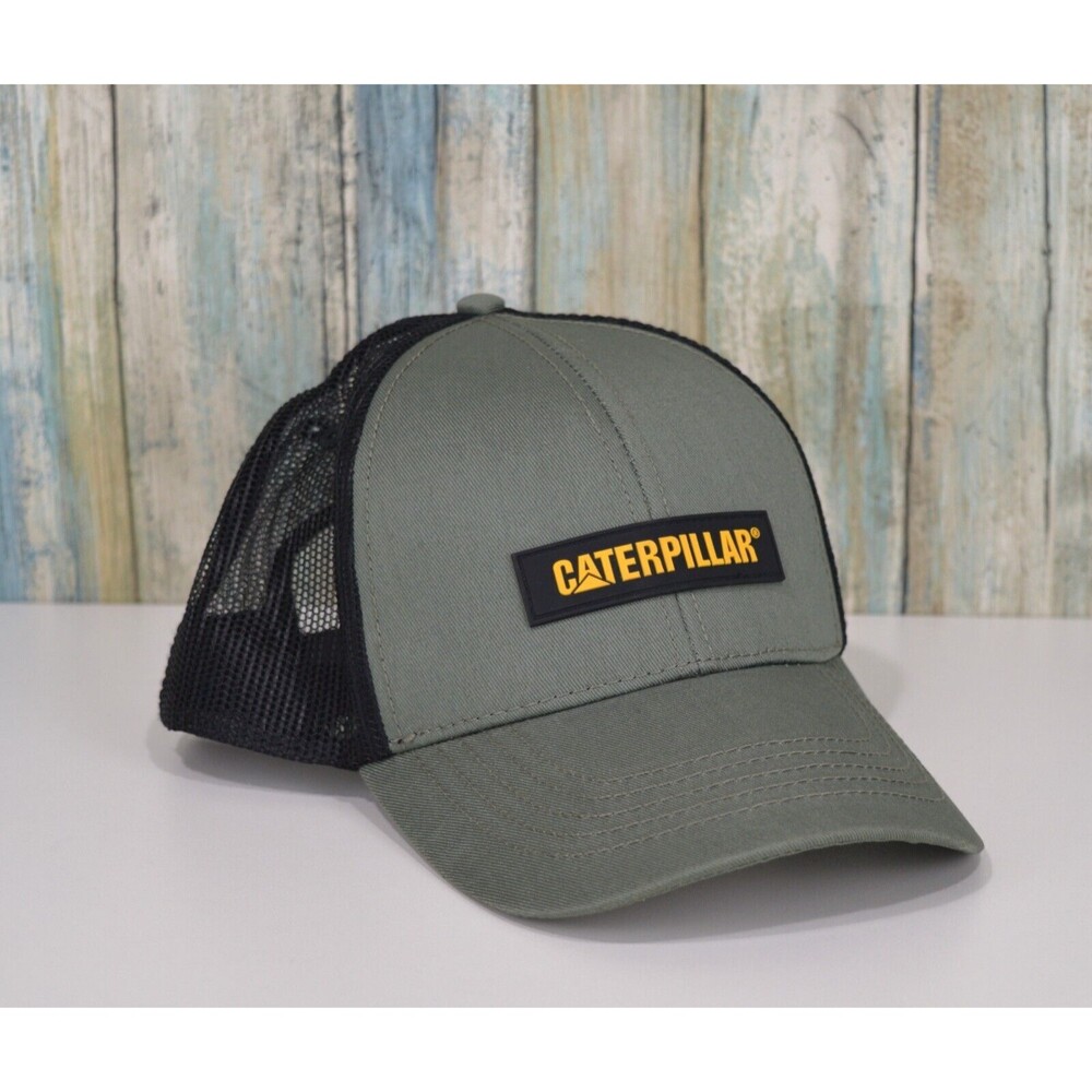 Caterpillar Cap Hat One Size Grey Snapback